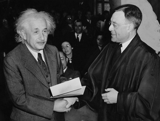 - says Albert Einstein after accepting US citizenship.