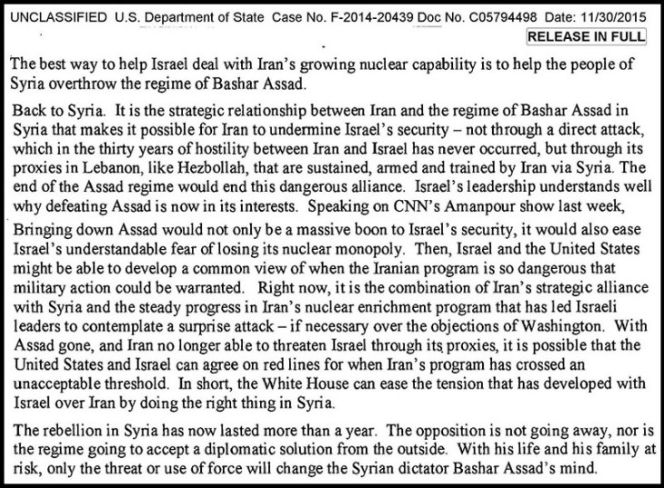 clinton-email-syria-israel